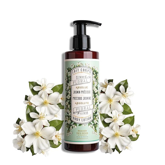 Panier des Sens –Jasmine Hand & Body Lotion for Dry Skin - Hydrating Body Cream for Women - Nourishing Fluid Body Moisturizer Shea Butter & Olive Oil - 97% Natural Ingredients Body Care - 8.45 Floz