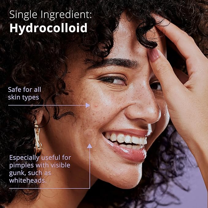 Pimple Patches for Face (96 Count). Invisible Hydrocolloid Acne Patch for Blemishes, Zits, and Breakouts. Easy-to-Use Spot Cover for Day & Night, One Size - Medium (12mm)