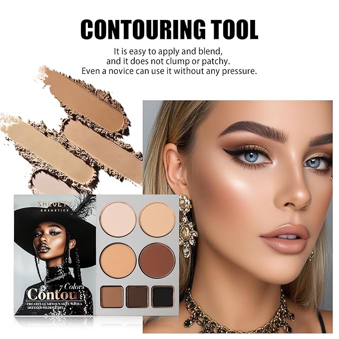 4-Layer Multi - Functional Beauty Book Kit- Style Makeup Palette Ingeniously Combines Eyeshadows, Blushes, Highlighters, Contour Powders In One,Best Choice for A Gift for Women (SH2511A)
