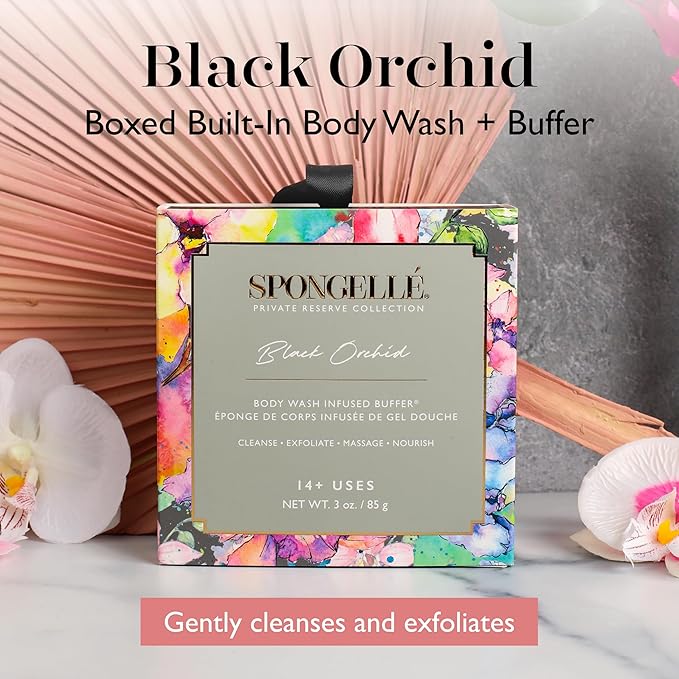 Spongelle Black Orchid Body Wash Infused Buffer