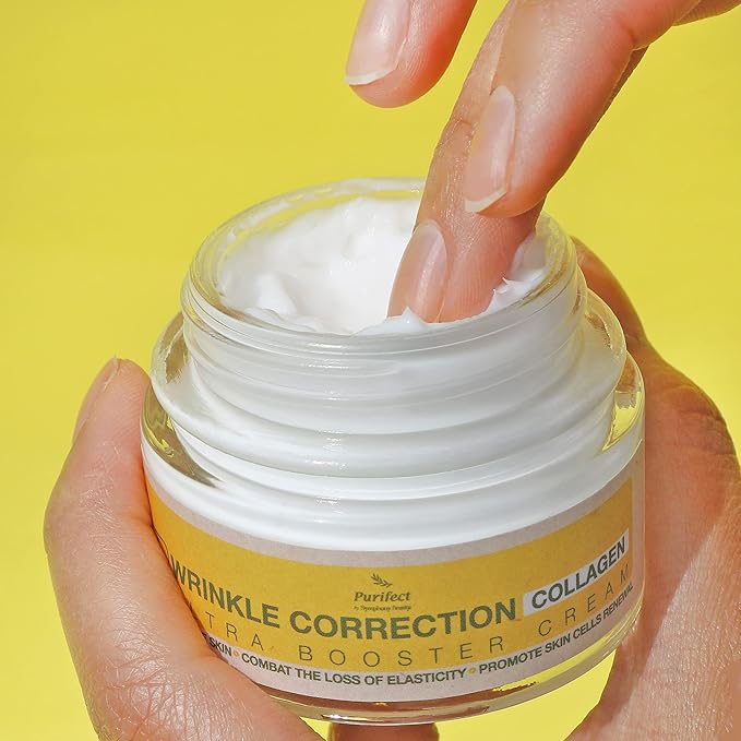 Purifect Wrinkle Correction Collagen Ultra Booster Cream, Anti-Aging and Anti Wrinkle Face Cream, Strengthens and Hydrates Skin, Youthful and Glowing Complexion 50ml