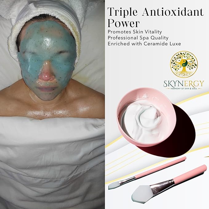 Ceramide Luxe Jelly Masks - Professional Grade HydroGlo for facials professional Peel Off Face Mask for Skin Hydration, Reduced Wrinkles, Fine Lines, Inflammation & Pigmentation | 30 fl oz |