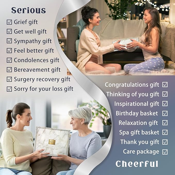 Gift Baskets for Women,11PC Care Package,Think of You, surgery recovery gifts for women,Get Well Soon After Surgery,Birthday Gifts,Thank You,Sympathy Gift Baskets for Women