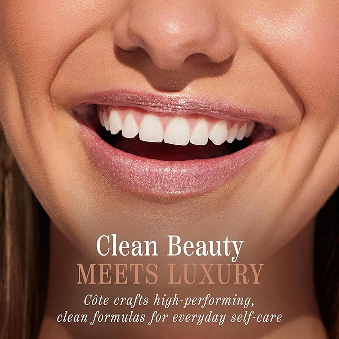 Côte Beauty's Euphoria Peptide Lip Shine, Ultra Hydrating & Long-Lasting Shimmery Sheer Nude Plumping Lip Gloss for Women with Hyaluronic Acid, Shea Butter & Jojoba Oil, Vegan & Cruelty-Free, 0.12FlOz