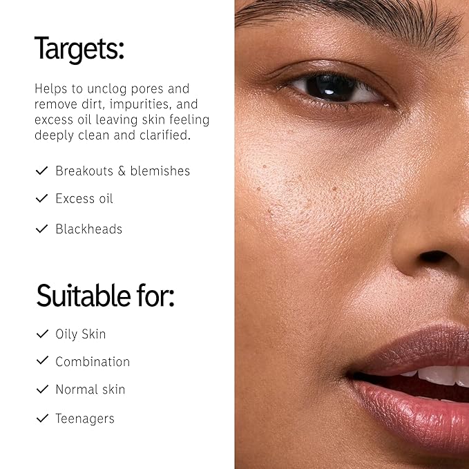 The INKEY List Salicylic Acid Cleanser, Face Wash for Blemishes, Blackheads, Oily Skin and Breakouts, Non-Drying Facial Cleanser Safe for All Skin Types, 5.0 fl oz