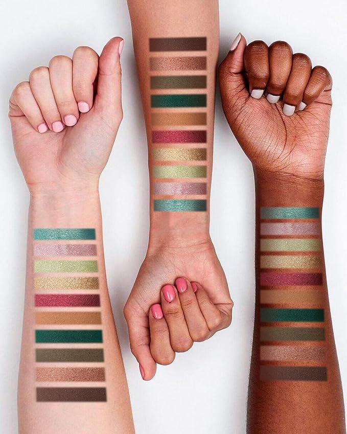 MAKI YIKA Green Eyeshadow Palette 10 Color Bright Emerald Olive Green Eye Shadow Shimmer Matte High Pigmented Long Lasting Glitter Eyes Makeup