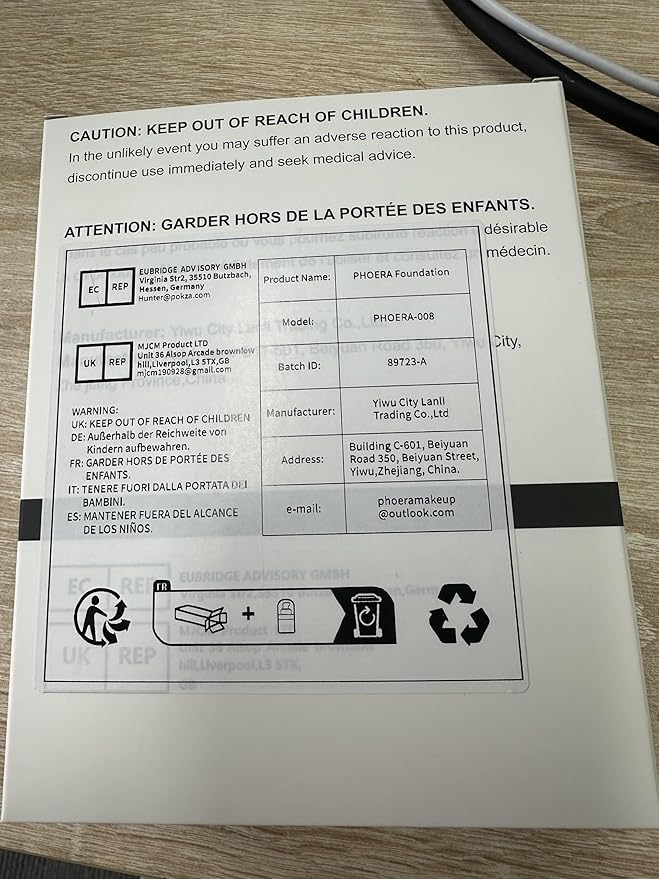 PHOERA Foundation, PHOERA Matte Liquid Foundation,PHOERA Makeup for Women, PHOERA Foundation Full Coverage Concealer, 30ml 24HR Matte Oil Control Concealer (107- Hone*2)