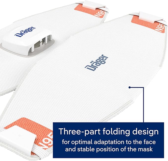 Dräger X-plore 1950 N95 respirator mask | NIOSH-approved respirator mask for construction, DIY, home improvement