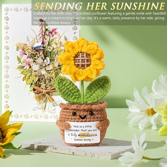 Birthday Gifts for Women Self Care Get Well Soon Gift Baskets, Spa Care Package Thinking of You Gift Set, Sympathy Inspirational Sunflower Christmas Gifts for Women Mom Her Best Friends Sister Wife