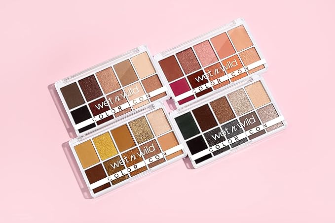 wet n wild Color Icon 10-Pan Eyeshadow Makeup Palette, Brown Nude Awakening, Long Lasting, Shimmer, Metallic, Glittery, Matte, Rich Smooth Pigment, Cruelty Free