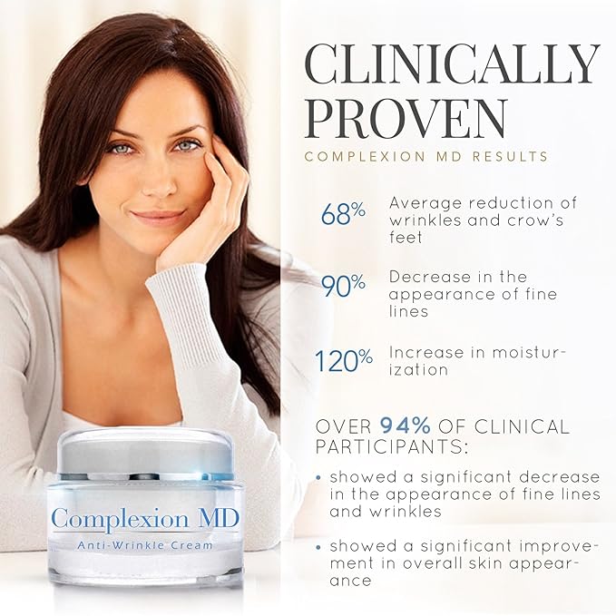 Anti Aging 2 Step Skin Care System (Bundle) - Microdermabrasion Scrub (1.69 oz) + Anti Wrinkle Cream (1 oz) - Reduce Fine Lines & Wrinkles - with Peptides & Hyaluronic Acid