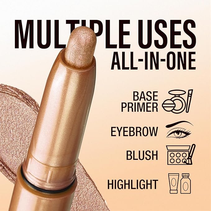 LANGMANNI Eyeshadow Stick, 6 PCS Waterproof Multi-Color Eyeshadow Pen Set, Creamy Long-Lasting Eye Makeup Kit, Natural & Shimmer Shades Contour Stick, Perfect Gifts For Women (#E)