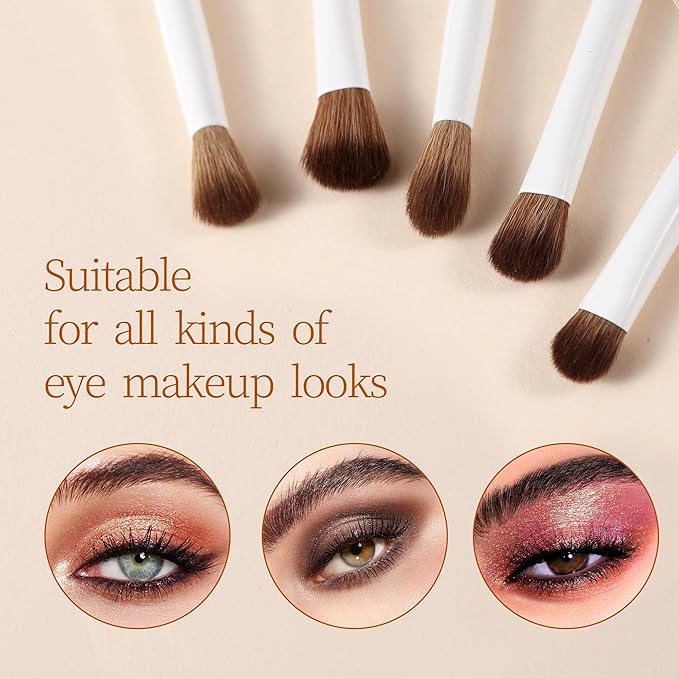 Makeup Brushes Set 14-Piece Premium Synthetic Makeup Brush Foundation Powder Contour Concealers Eyeshadow Blending Makeup Brushes with Powder Puffs and Brush Bag