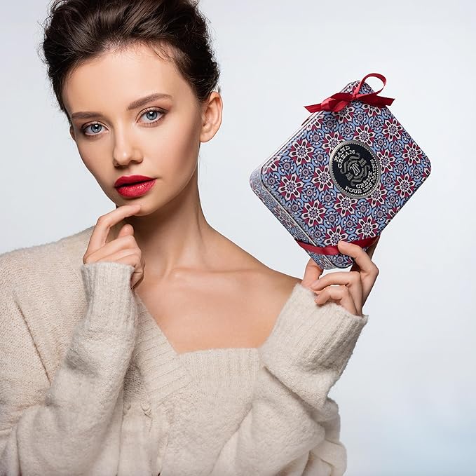 La Chatelaine Hand Cream Gift Set for Men, Ready-To-Gift Travel Size Hand Lotion, Natural Hand Cream Made in France with 20% Organic Shea Butter (Deep Blue Sea, Sandalwood, Citrus Zest) 3 x 1 fl oz