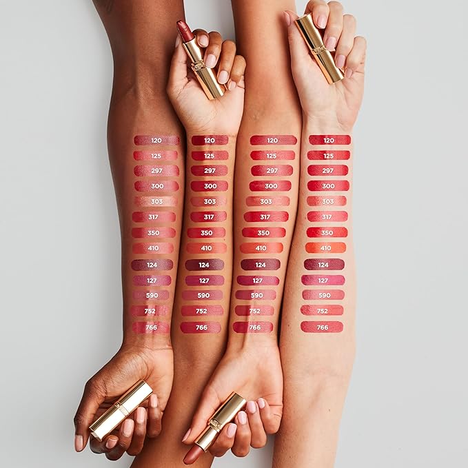 L'Oreal Paris Colour Riche Original Creamy, Hydrating Satin Lipstick with Argan Oil and Vitamin E, Ruby Flame , 1 Count