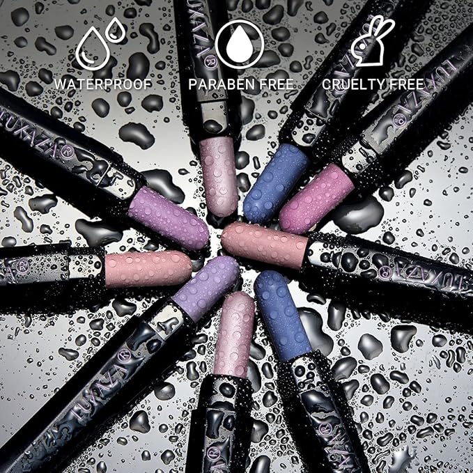 6PCS Cream Eyeshadow Stick Makeup Sets, Metallic And Matte Shimmer Eye Shadow, Eye Brightener Stick Pencil Crayon Make up Set - Purple Pink