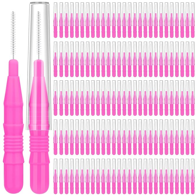 120-Piece Micro EyeBrow Lash Brush Set - Professional Beauty Spoolies with Cap for Makeup, Brow Lamination and Travel - Perfect for Makeup Artists/Starters, Beauty Lovers, and Gifting