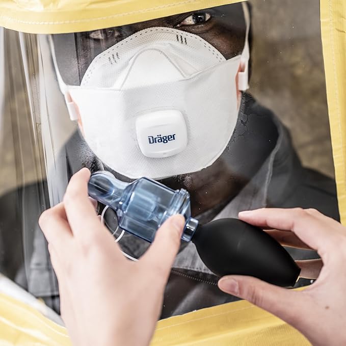 Dräger X-plore 1950 V N95 respirator mask with exhalation valve | NIOSH-approved respirator mask