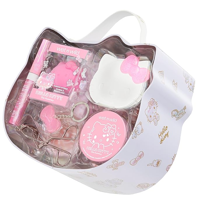 wet n wild Hello Kitty PR Box, Makeup Set with Versatile Unique looks, 2-Layered Keepsake Box, Buildable & Blendable Formulas, Cruelty-Free & Vegan