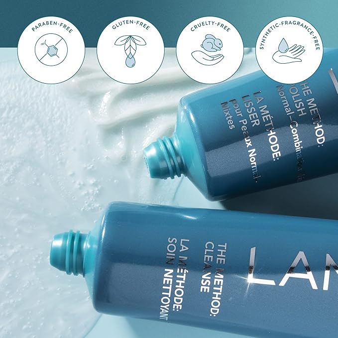 Lancer Skincare The Method: Polish Facial Exfoliator, Daily Exfoliating Face Scrub with Natural Minerals, Oily Congested Skin, 4.2 Fluid Ounces