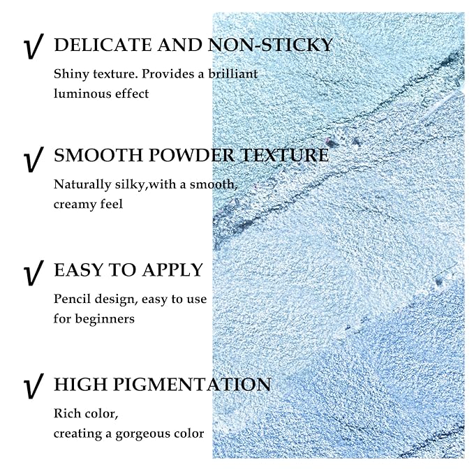 Boobeen 3PCS Cream Eyeshadow Pencil Crayon Waterproof Brightener Stick Shimmer Pen Create Glitter Eye Makeup, Easy to Use