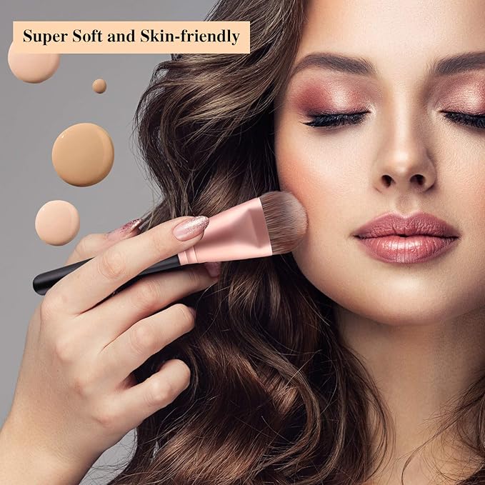 Makeup Brushes, Daubigny 16Pcs Premium Synthetic Makeup Brush Set with Professional Foundation Brushes Powder Concealers Eye shadows Blush Makeup Brush for Perfect Makeup (Black)