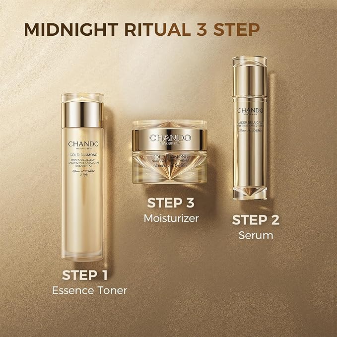 Gold Diamond Multi Anti-aging Serum (50ml/1.69oz) - Moisturizing Facial Essence Serum for Visible Correction of Anti Aging Signs & Wrinkle with Tri-Peptide, Hyaluronic Acid, Panthenol