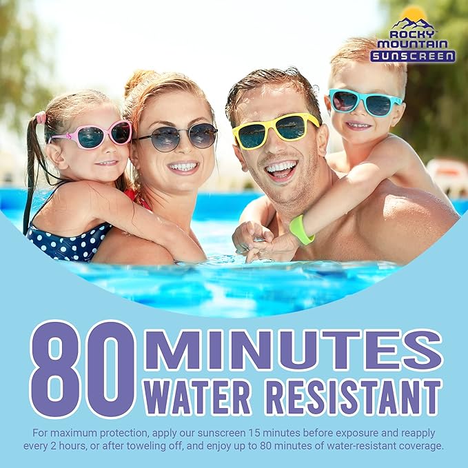 Rocky Mountain Sunscreen - SPF 30 Lotion | Broad Spectrum UVA/UVB Protection | Hawaii 104 Reef Act Compliant (Oxybenzone & Octinoxate Free) | Water Resistant 80 Min. | Gallon with Pump (128 Fl Oz)