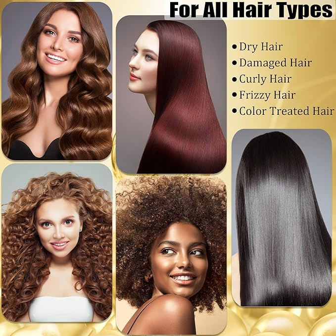 Collagen Hair Mask & Keratin Hair Mask for Damaged Hair,Keratin Hair Treatment,Repair Deep Conditioner for Dry Hair,Vitamin E Natural Hydrating Hair Mask with Argan Oil All Hair Type,Hair Care Gifts