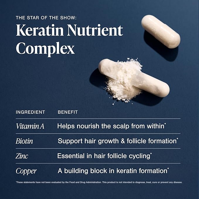 Viviscal 4D Hair Growth Cycle Supplements for Women for Full, Strong, and Healthy Hair; Made with Keratin, Vitamin A, Biotin, Zinc, 30 Day Supply, 60 Count