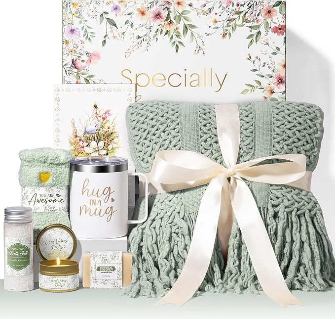 Self Care Gifts for Women Get Well Soon Gifts, Birthday Gifts for Women Care Package, Sympathy Gift Baskets Spa Gifts Thinking of You Inspirational Mothers Day Gifts for Mom Her Wife Friend Grandma