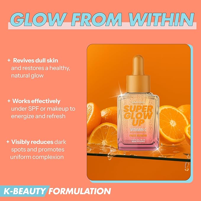 Vitamin C Face Serum – Dermatologist-Tested, Anti-Aging, Brightens & Evens Skin Tone – Hydrating & Revitalizing Korean Skin Care – Vegan, Paraben-Free, Clean Beauty – 1.35 Fl. Oz