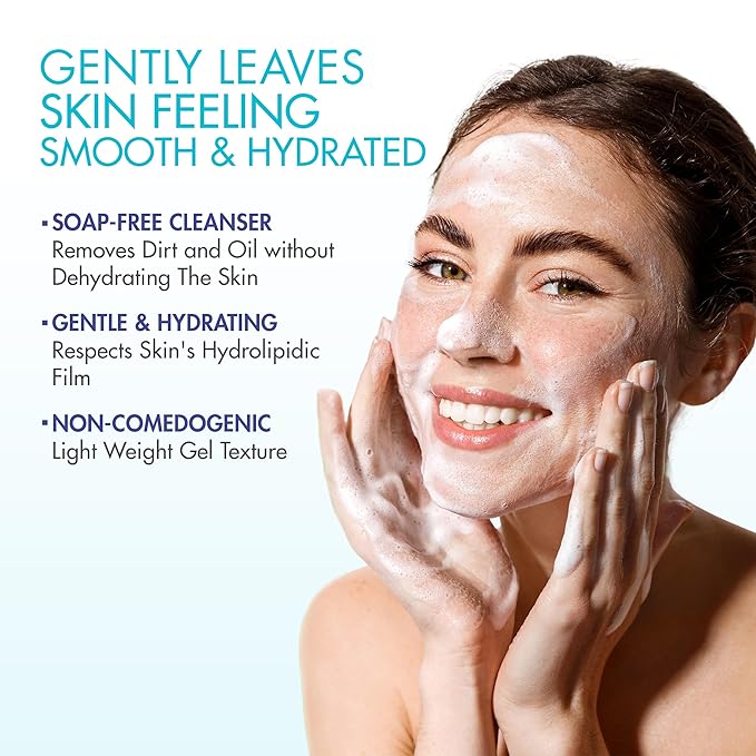 Eau Thermale Jonzac Rehydrate Organic Dermo Cleansing Gel - Gentle Daily Facial Cleanser - Sensitive Skin Approved - Leaves Skin Feeling Smooth & Hydrated - 6.75 Fl oz