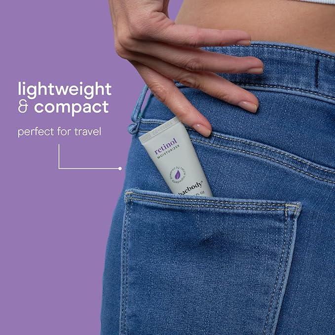 Baebody Made in USA Retinol Cream for Face - Anti Aging Face Cream for Fine Lines and Wrinkles - With Jojoba Oil & Vitamin E - Beauty Gifts for Women, Travel Size (15 ml/0.5 fl oz)