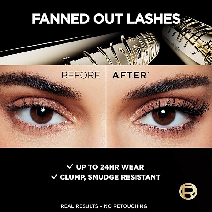 L'Oreal Paris Voluminous Panorama Mascara,Volumizing and Lengthening Mascara,Washable Longwear and Smudge Resistant Make Up,Black Brown,0.33 Fl Oz
