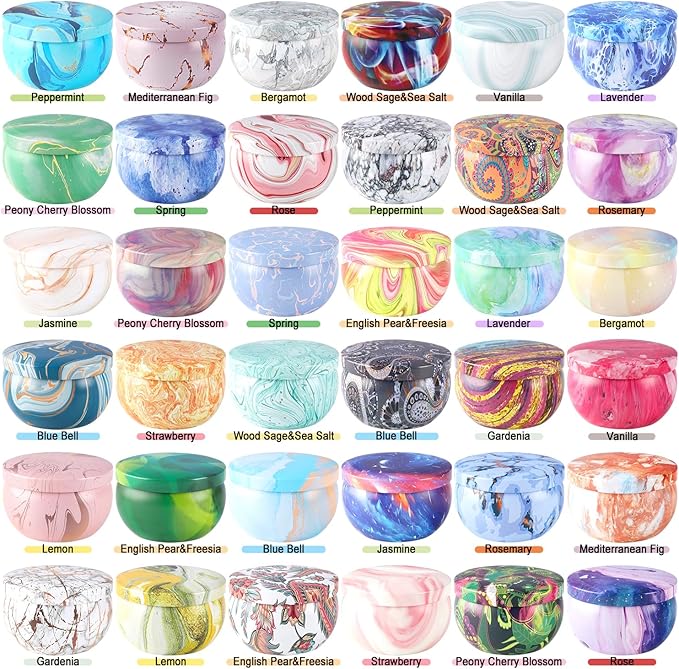 36 Packs Scented Candles Gift Set, Fragrances Candle for Women, 2.5 OZ Portable Jar Candle for for Spa, Yoga, Bath, Aromatherapy, Stress Relief.