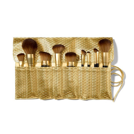 LAURA GELLER NEW YORK The Brush Vault - Ultimate Limited Edition Makeup Brush Collection - Includes Ten Must-Have Makeup Brushes for Mature Skin Makeup Application - 10 Count
