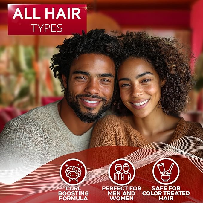 Curly Hair Mask - Deep Conditioning, Curl Enhancing Split End Repair for Women and Men - Strengthening Treatment Cream and Moisturizer Products for Dry, Damaged, Frizzy Hair - Anti Breakage Solution