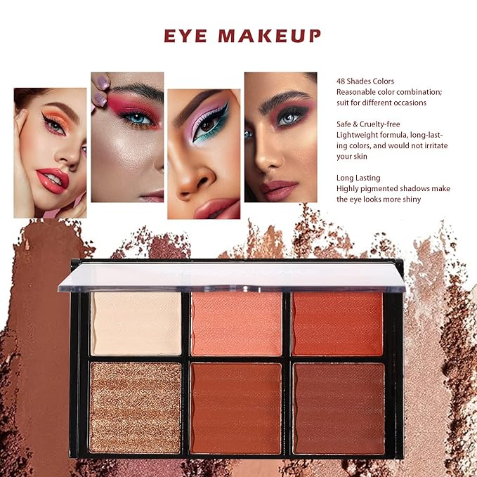 All in One Makeup Kit for Teens, 106 Pcs Professional Kit, Include Eyeshadow Palette, Lipstick Set, Concealer, Foundation, Lipgloss, Makeup Brush (Red)