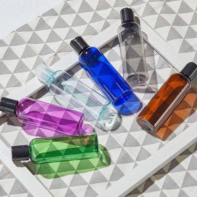 Travel Bottles for Toiletries 3.4 oz - Travel Size Containers for Shampoo Plastic - Small Empty Lotion Squeeze Bottle for Liquid TSA Approved - Leak Proof Mini Conditioner Refillable 100ml