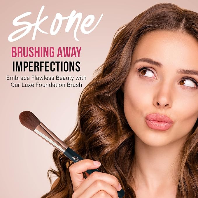 Skone Cosmetics | Makeup Brush | Blend, Bronze, Apply Foundation | Makeup Applicator (Foundation Brush)