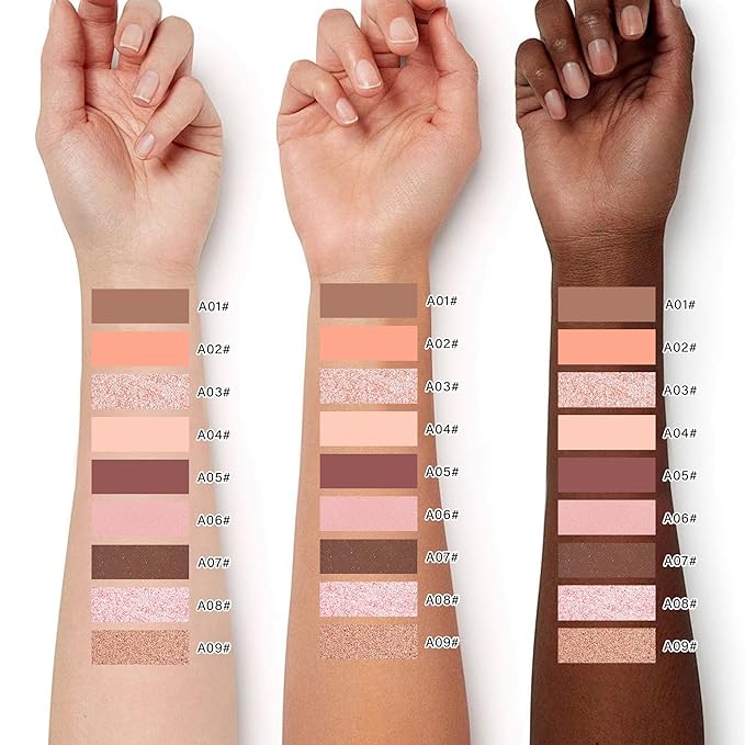 Red Brown Matte Single Eyeshadow Makeup Powder Palette，High Pigment Blendable Formula Eye Makeup for Women，Neutral Eye Shadow，sombras para ojos，Longwear Waterproof，Vegan & Cruelty-Free，Eyeshadow Gift