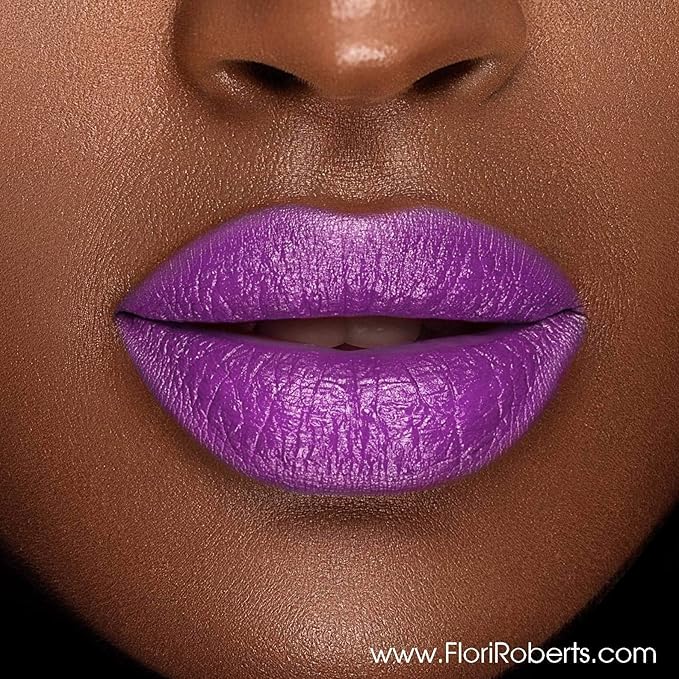 Flori Roberts Luxury Lipstick, Vibrant Lip Makeup for Women of Color or Deeper Skin Tones, Demi-Matte Texture, Hydrates and Conditions Lips