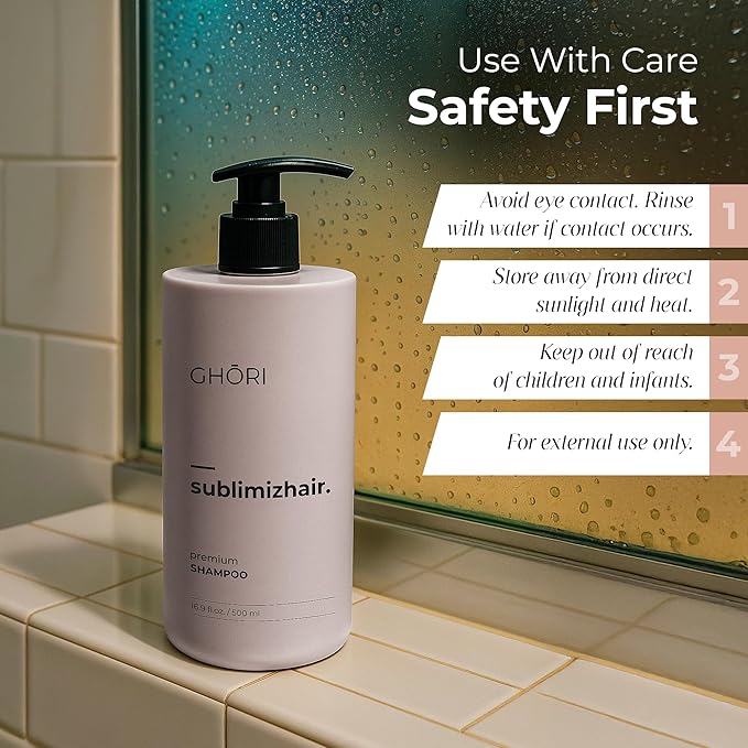 Sublimizhair Korean Herbal Shampoo for Dry & Damaged Hair | Hanbang Formula with Ginseng, Licorice & Tea Extracts | Gentle Scalp Cleansing | pH Balanced Shampoo | 300 ml / 10.1 fl oz