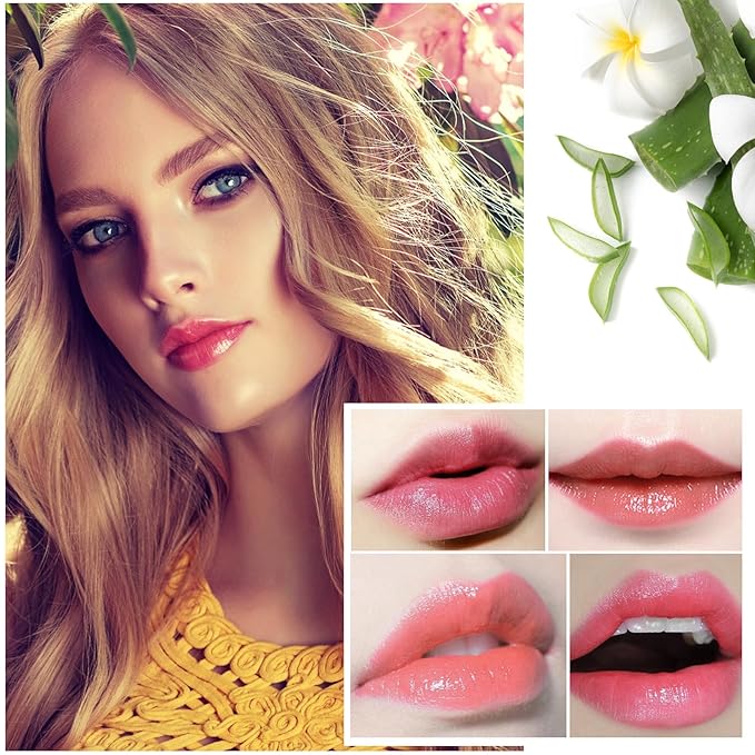 3PCS Jelly Lipstick,Moisturizing Color Changing Lip Balm Lipstick,Waterproof Temperature Color Change Lip Gloss (C)