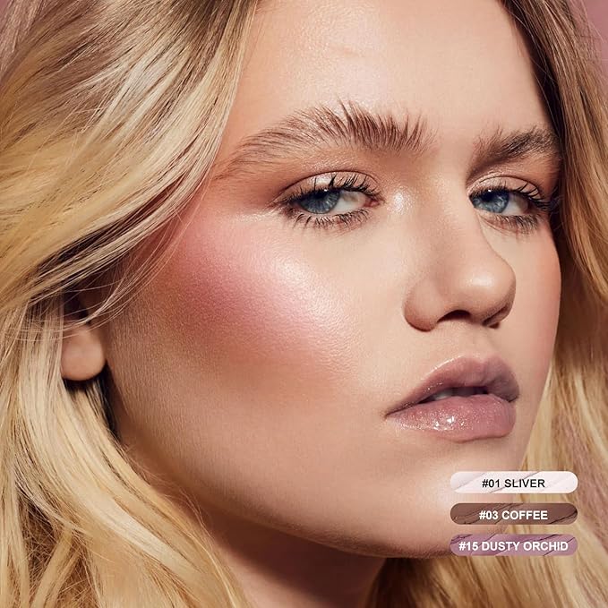 FOCALLURE 3 Pcs Cream Contour Sticks,Shades with Highlighter & Bronzer & Blush,Non-greasy Long-wear Face Contouring Pen,Easy to Sculpt the Face and Create a Lightweight Finishing Makeup,UNIVERSAl