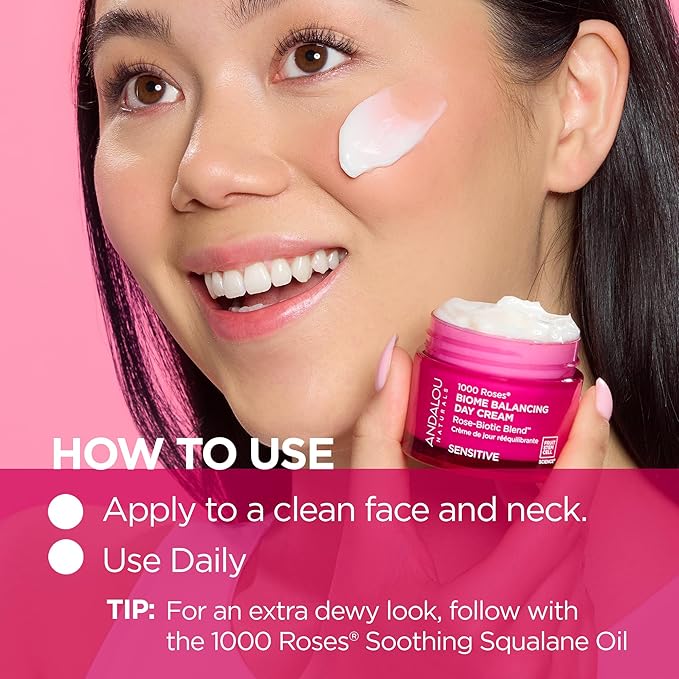 Andalou Naturals 1000 ROSES® Biome Balancing Day Cream