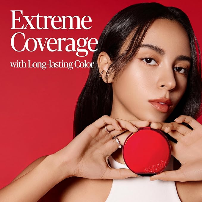 espoir [NEW] Be Velvet Cushion Foundation | Quick and Easy Coverage with Long-lasting Color by Zero Oxidation (#27 Oat, 0.46 Ounce (Pack of 1))