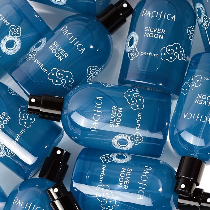 Pacifica Silver Moon Vanilla Almond Spice Perfume – Warm Gourmand Clean Fragrance for Women, 2 fl oz (Vegan & Cruelty-Free)