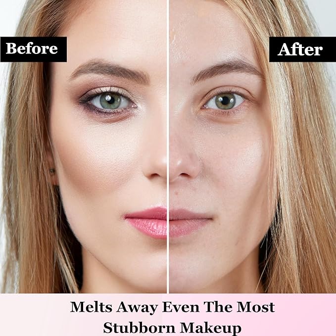 mivida Makeup Melting Cleansing Balm, Waterproof Makeup Remover with Ceramides, Vit E & Hyaluronic-Acid, Hydrating and Gentle Cleanser for Norished Skin, value Size 3.5 fl oz